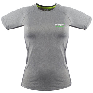 Delux Ladies T-shirt Energie branded in Grey