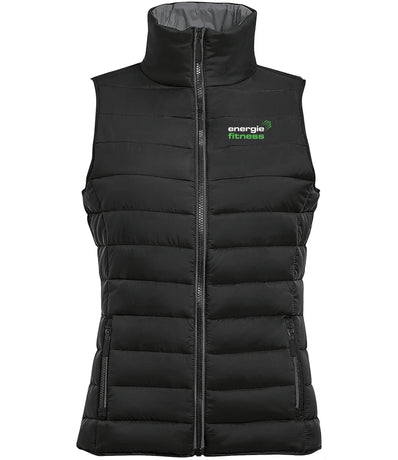 Ladies Gilet Energie branded in Black