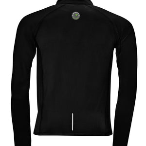 Unisex Indoor 1/4 Zip Sweat Top énergie branded in Black