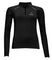 Ladies Indoor 1/4 Zip Sweat Top énergie branded in Black