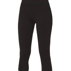 Ladies Capri Gym Leggings in Black