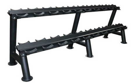 Primal Strength 2 Tier Dumbbell Rack with Saddles, to fit 10 pairs 